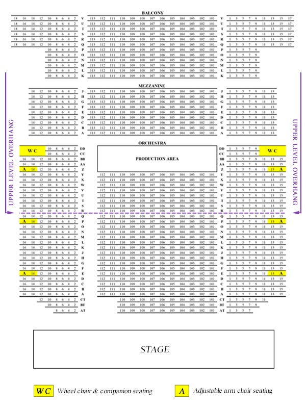 Njpac Seating Chart With Seat Numbers